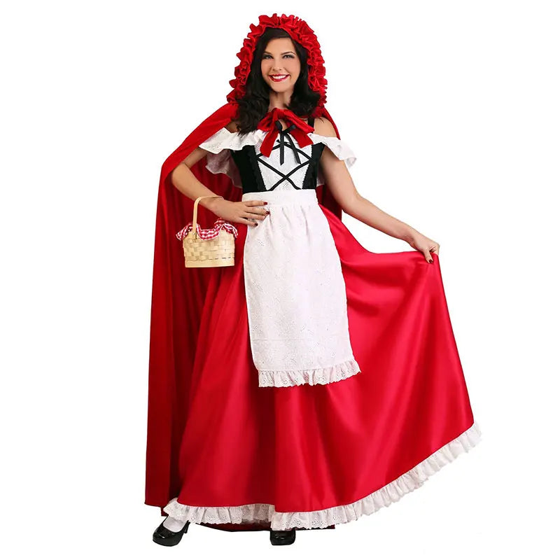 Enchanting Little Red Riding Hood Cosplay Dress for Girls