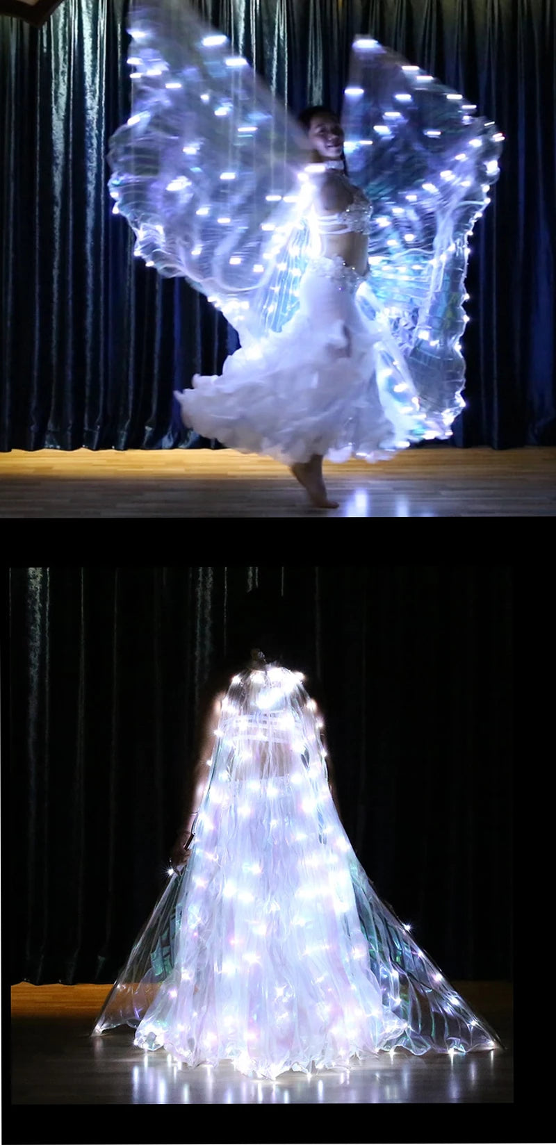 Fluorescent LED Butterfly Dance Wings for Performances - Image 53