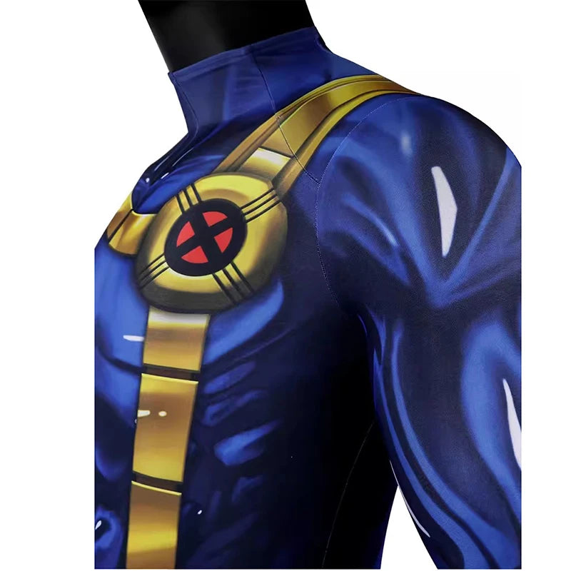 Ultimate Cyclops Cosplay Jumpsuit & Mask for Superhero Fans - Image 6