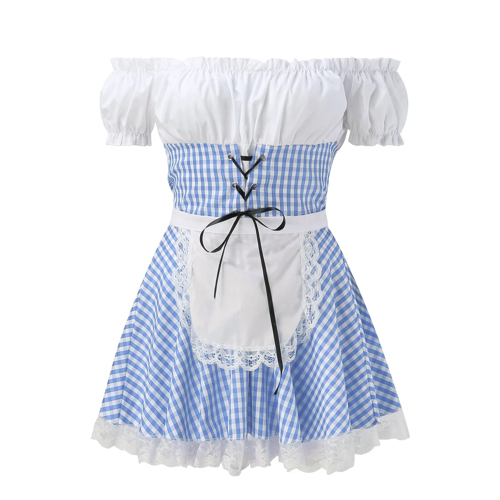 Traditional Bavarian Dirndl Dress for Oktoberfest Celebration - Image 4