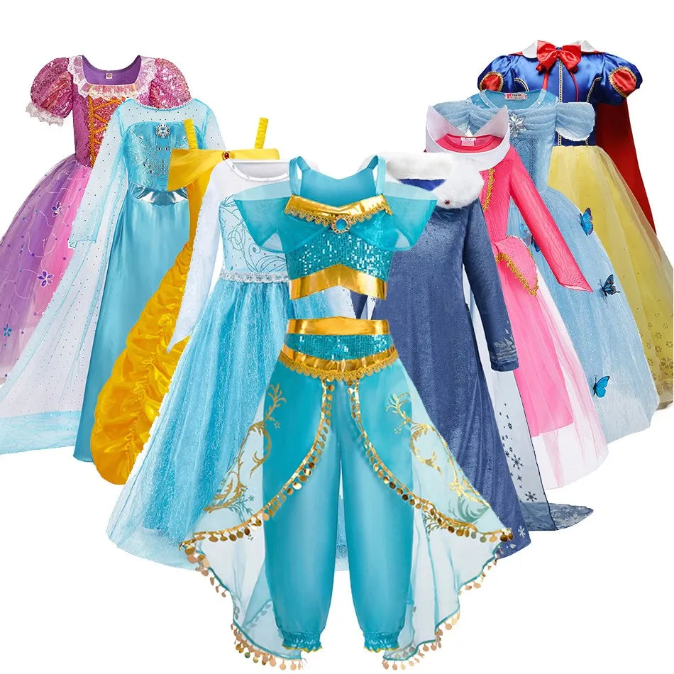 Elegant Princess Dress for Girls - Halloween & Pageant Costume