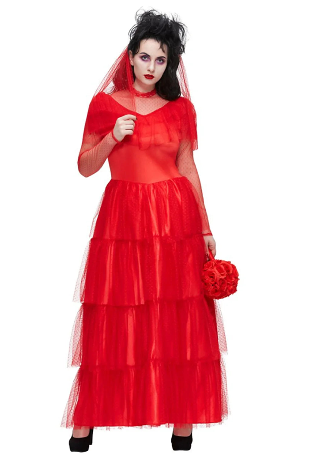 Halloween Masquerade Horror Bride Zombie Fairy Costume - Image 2