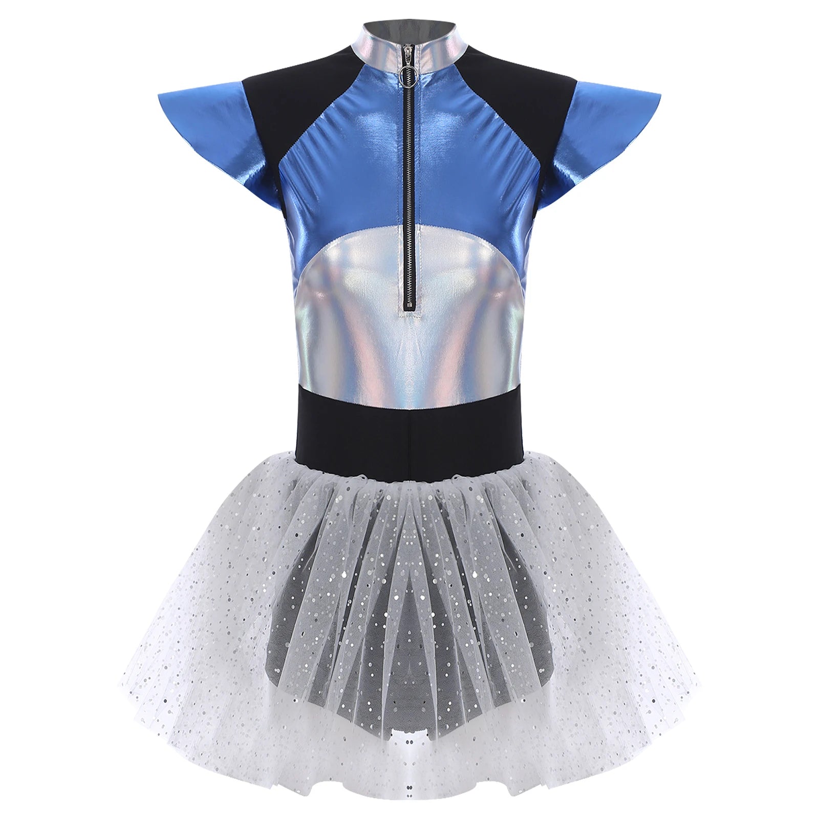 Women's Tulle Alien Space Cadet Costume Dress - Image 2