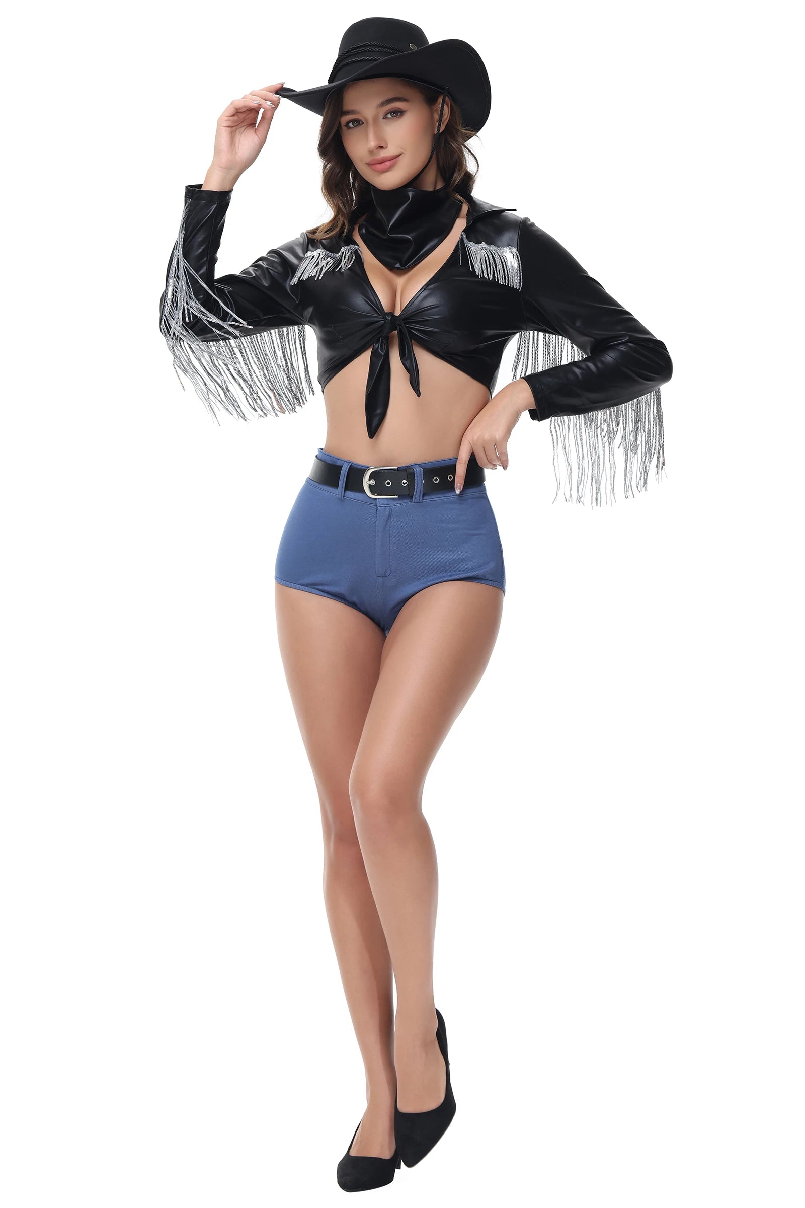 Retro Cowboy Cowgirl Costume for Halloween Carnival Party - Image 11