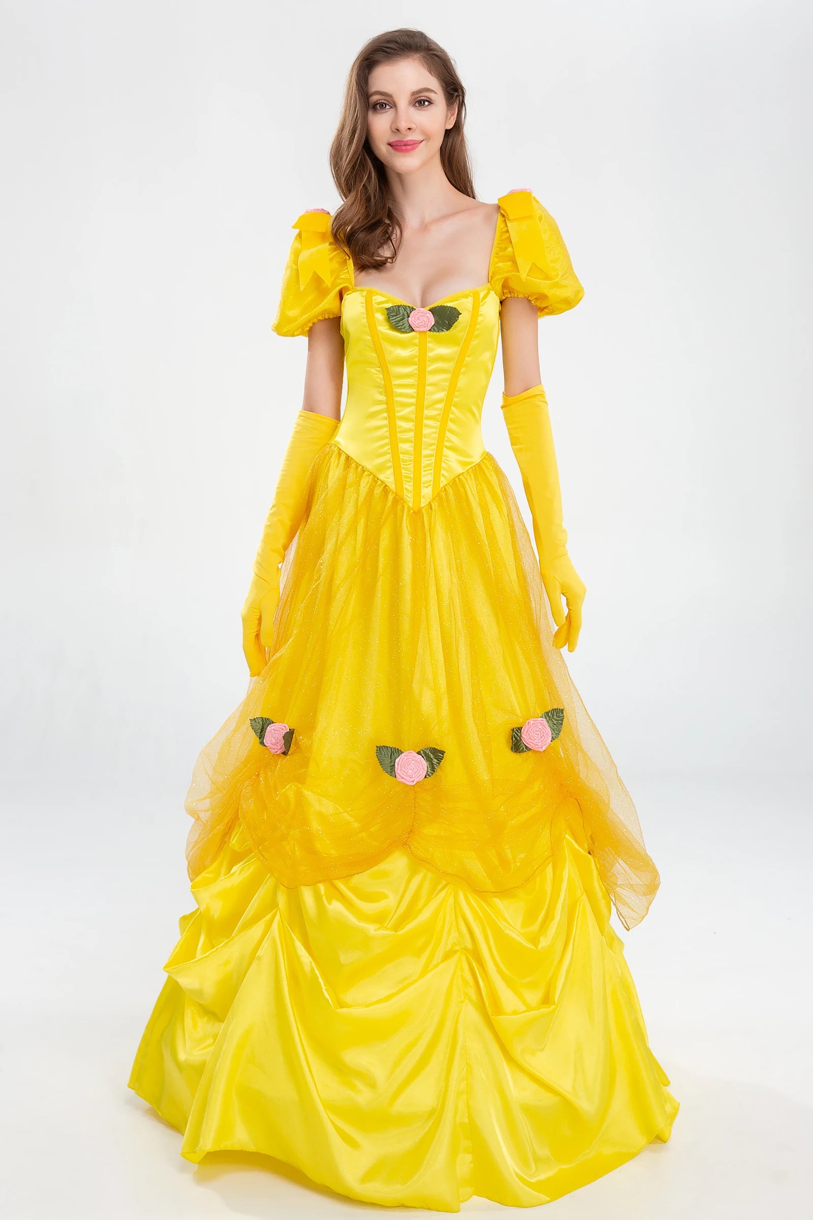Fantasy Belle Princess Cosplay Costume for Halloween Parties - Image 6