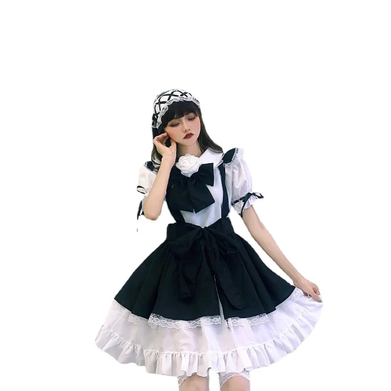 Elegant Jacquard Lolita Maid Dress - Plus Size COS Outfit - Image 20