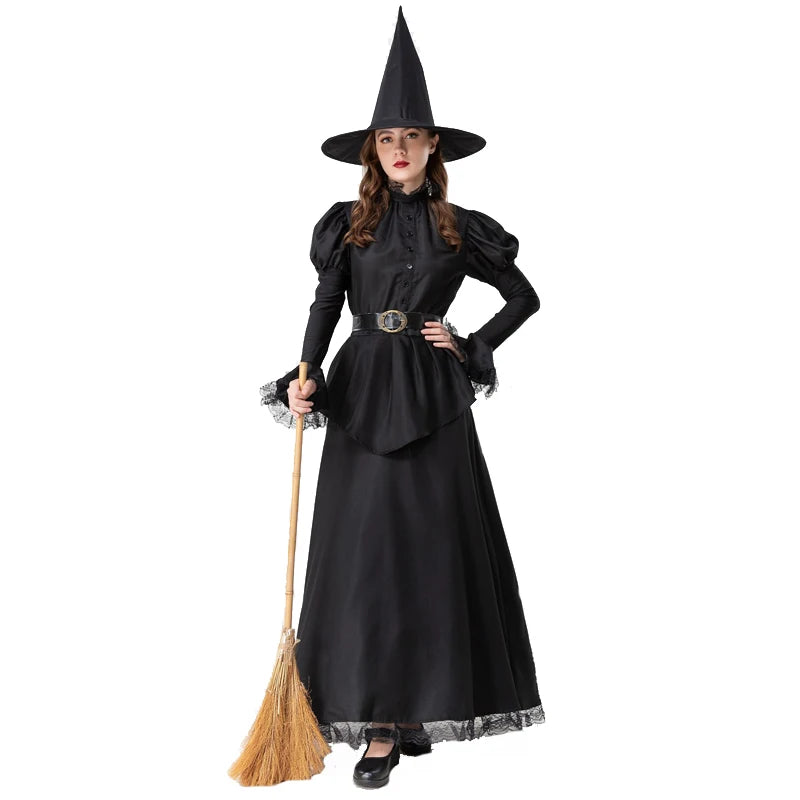 Wicked Witch & Heartless Vampire Enchantress Costume Dress - Image 3
