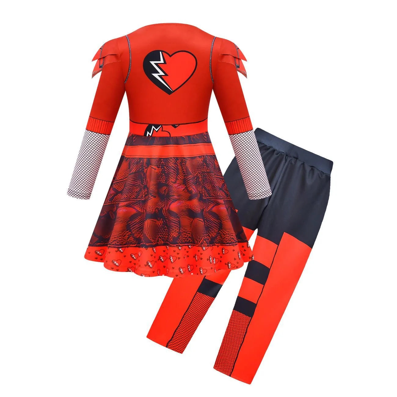 Girls Red Costume for Halloween Cosplay and Parties - Image 3