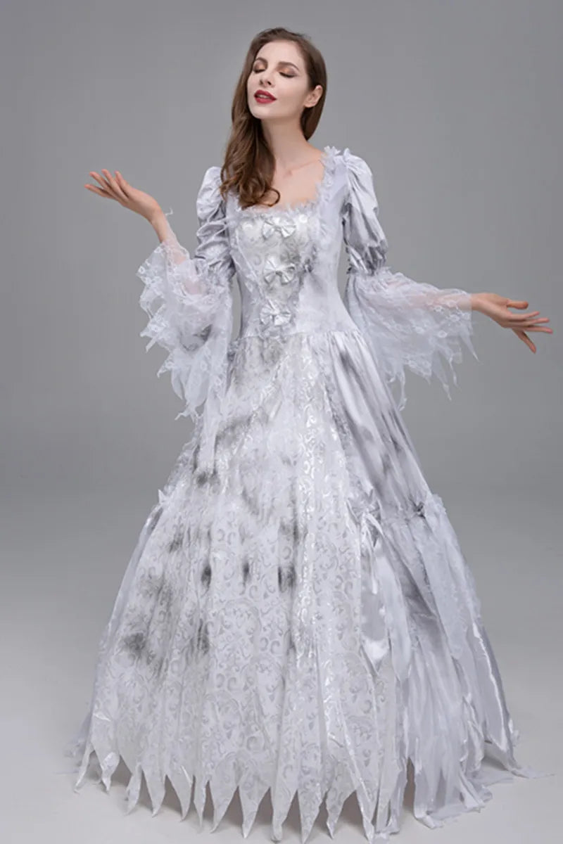 Spooky Ghost Bride Costume for Halloween and Cosplay - Image 3
