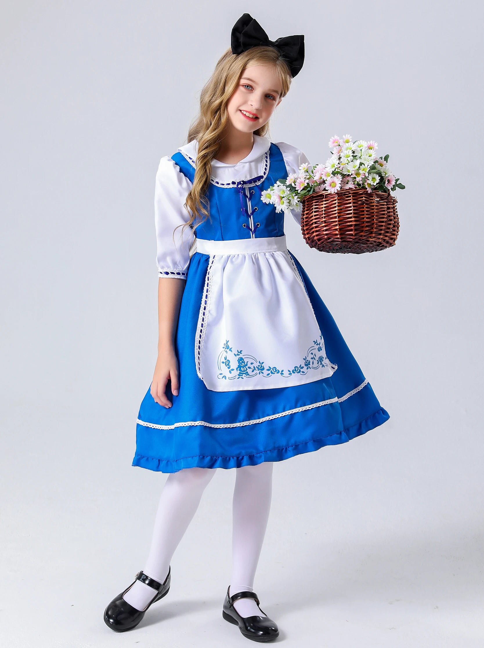 Enchanting Alice in Wonderland Cosplay Costume for Girls - Image 14
