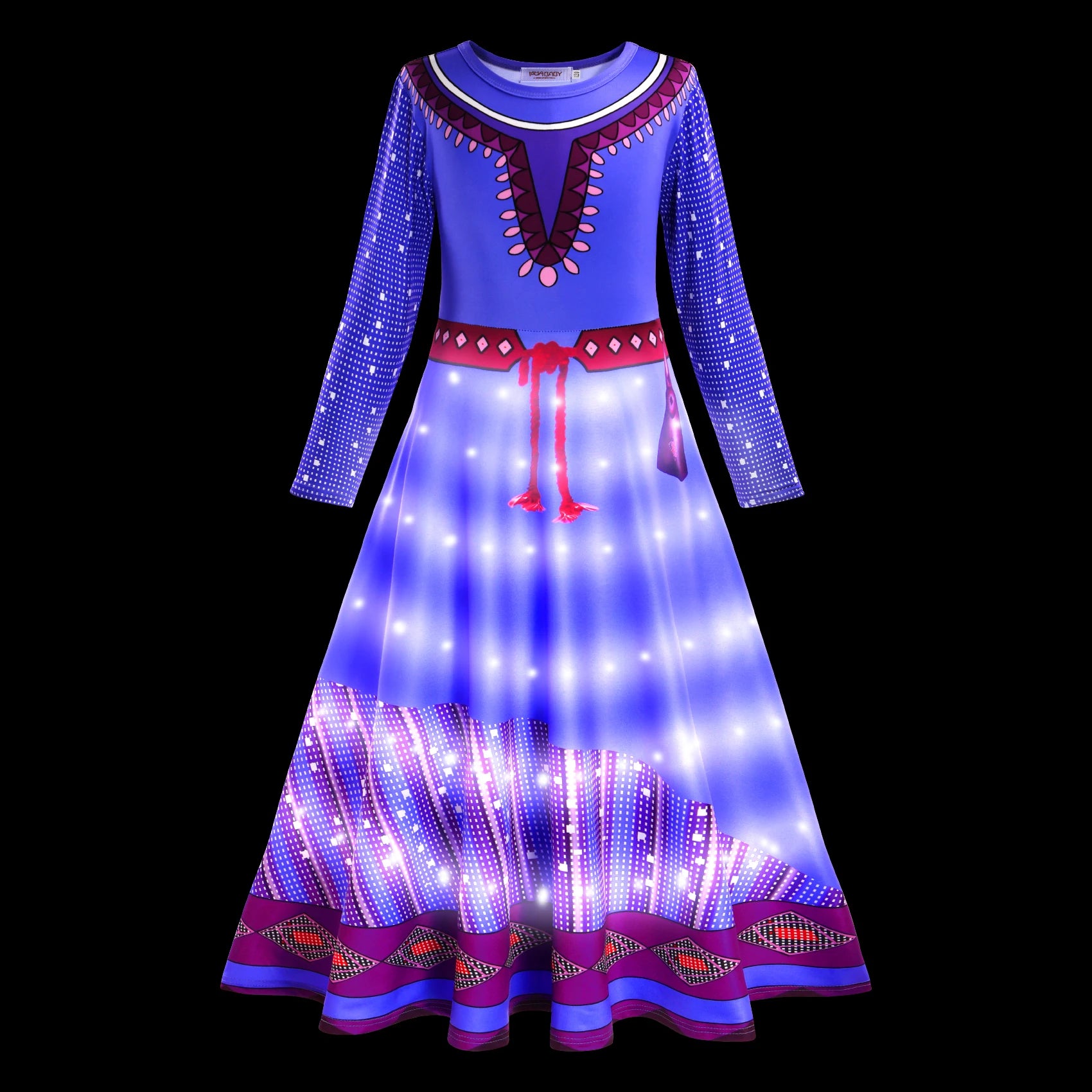LED Light-Up Purple Princess Costume for Kids - Image 18