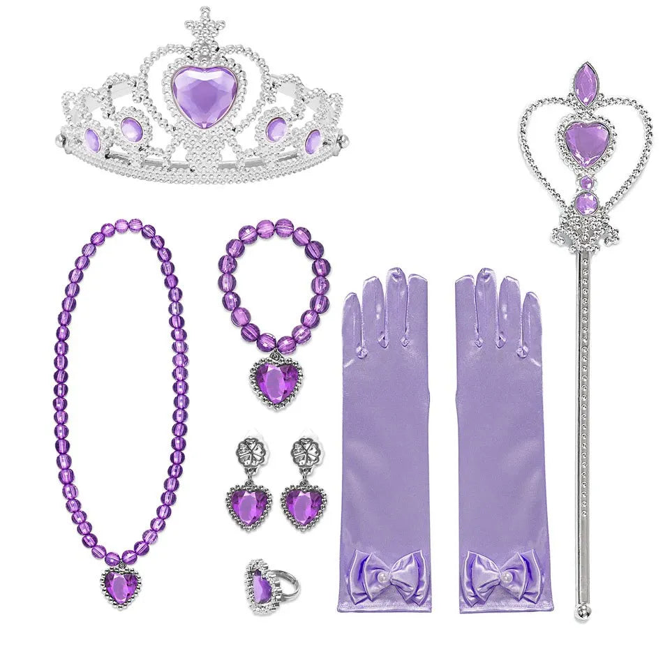 LED Light-Up Purple Princess Costume for Kids - Image 11