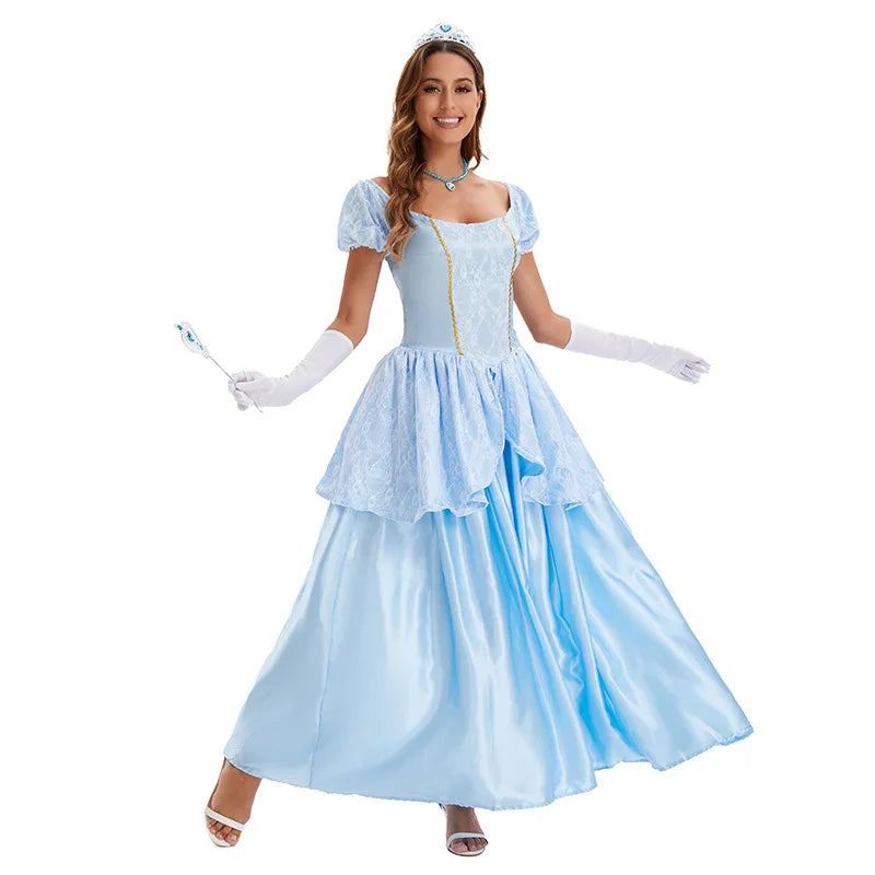 Fairy Tale Princess Cosplay Dress for Kids' Halloween - Image 3