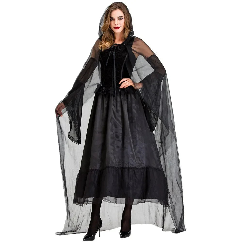 Haunting Zombie Bride Costume for Halloween Cosplay - Image 7