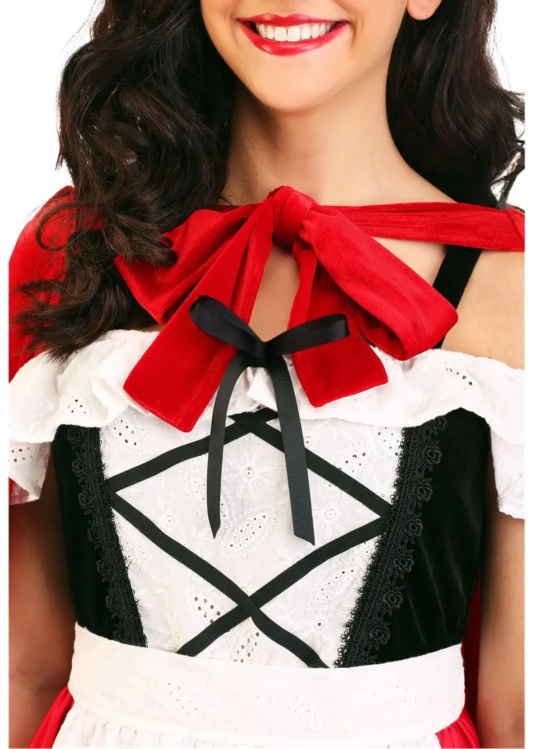 Enchanting Little Red Riding Hood Cosplay Dress for Girls - Image 6