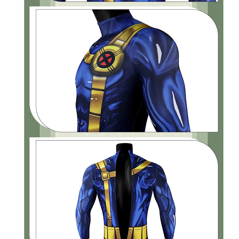 Ultimate Cyclops Cosplay Jumpsuit & Mask for Superhero Fans - Image 8