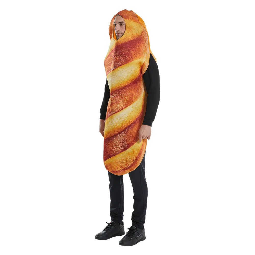Unisex Bread Baguette Costume Jumpsuit for Parties - Image 6