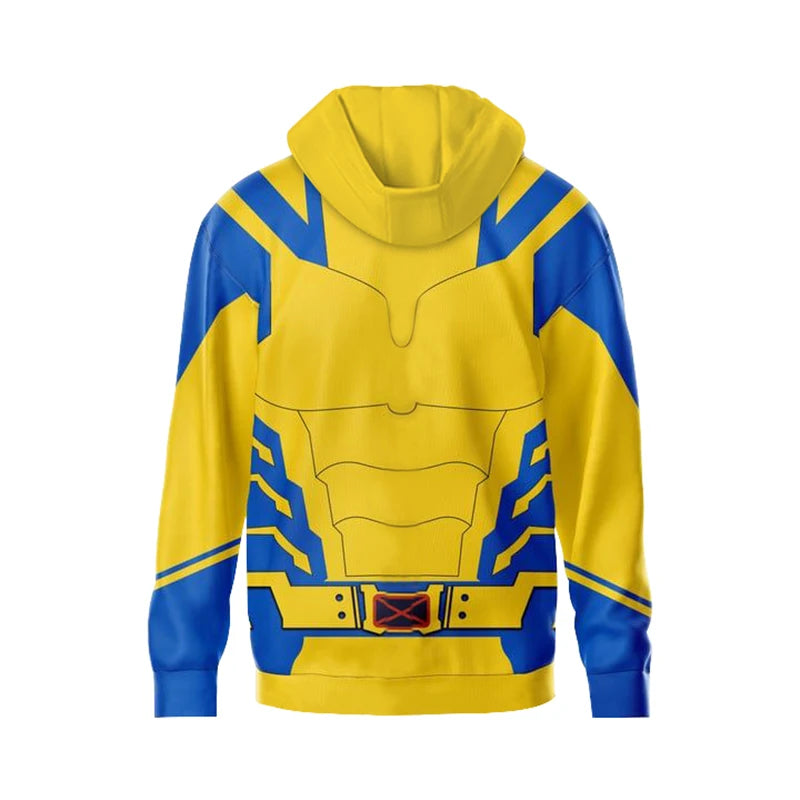 Unisex 3D Superhero Wolverine Hoodie for Halloween Parties - Image 6
