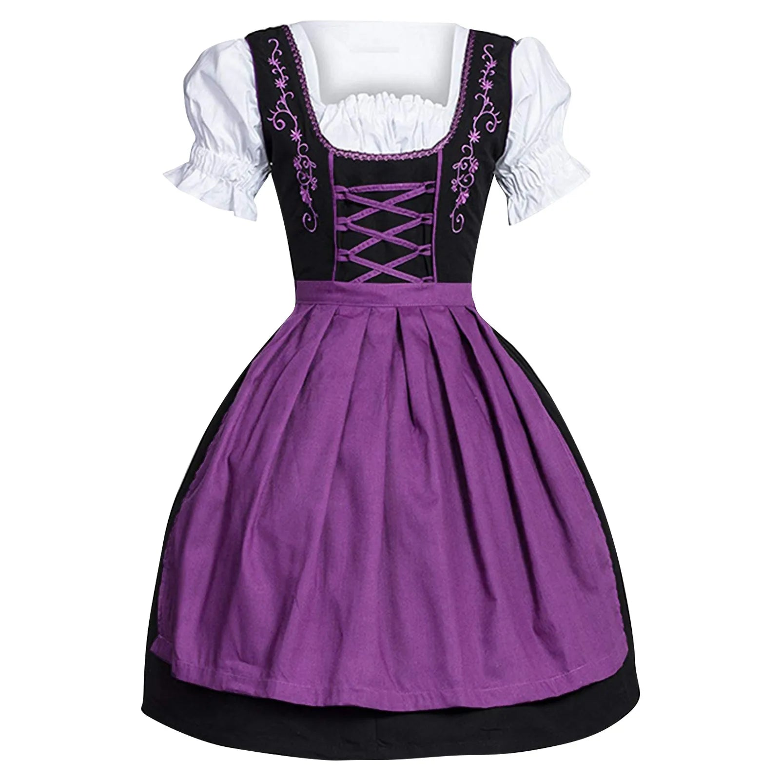 Square Neck German Dress for Oktoberfest Celebrations - Image 2