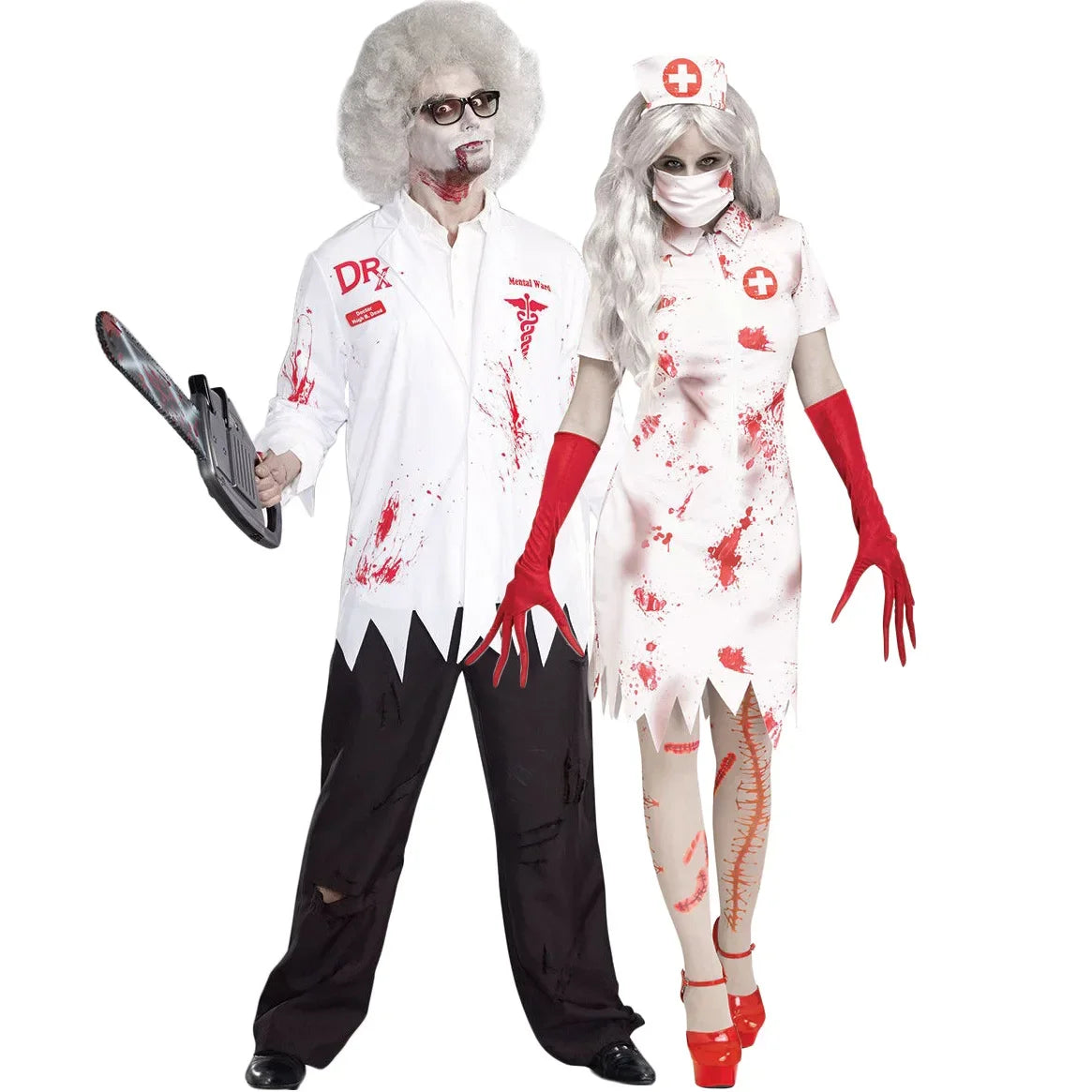 Adult Bloody Nurse Costume for Halloween and Cosplay - Image 4