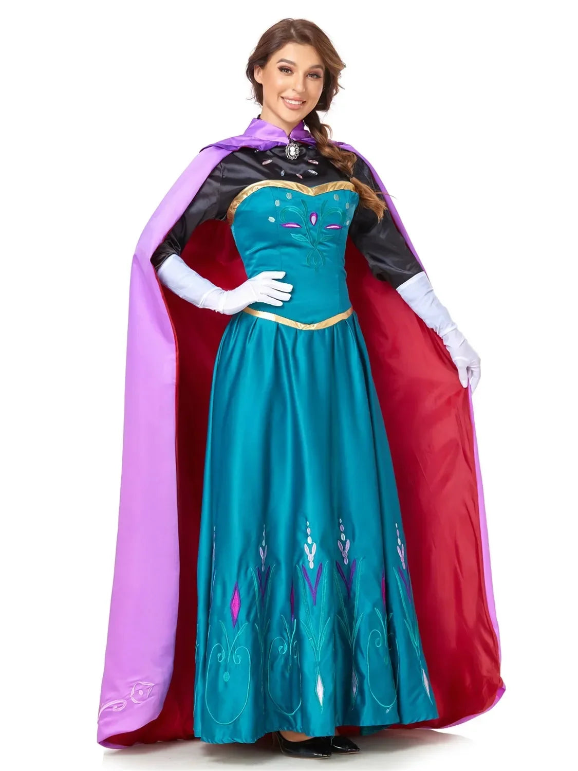Deluxe Princess Elsa Anime Costume for Halloween Party - Image 4