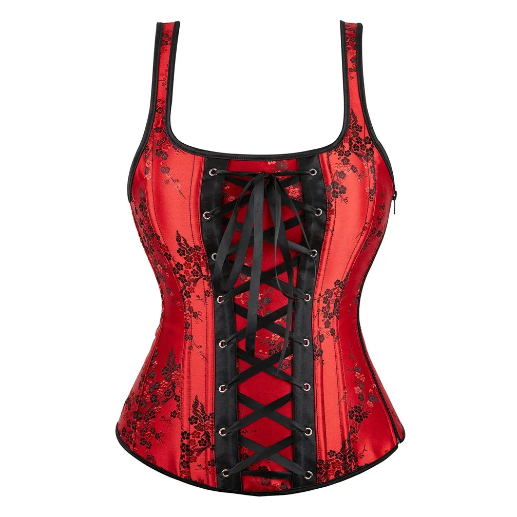 Floral Embroidery Corset Tops for Women - Slimming Bustiers