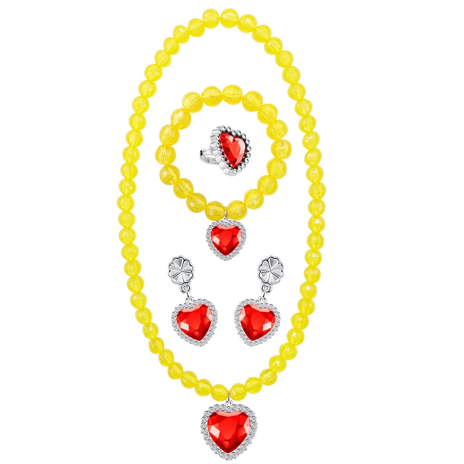 Deluxe Snow White Dress for Kids with Cloak - Image 45