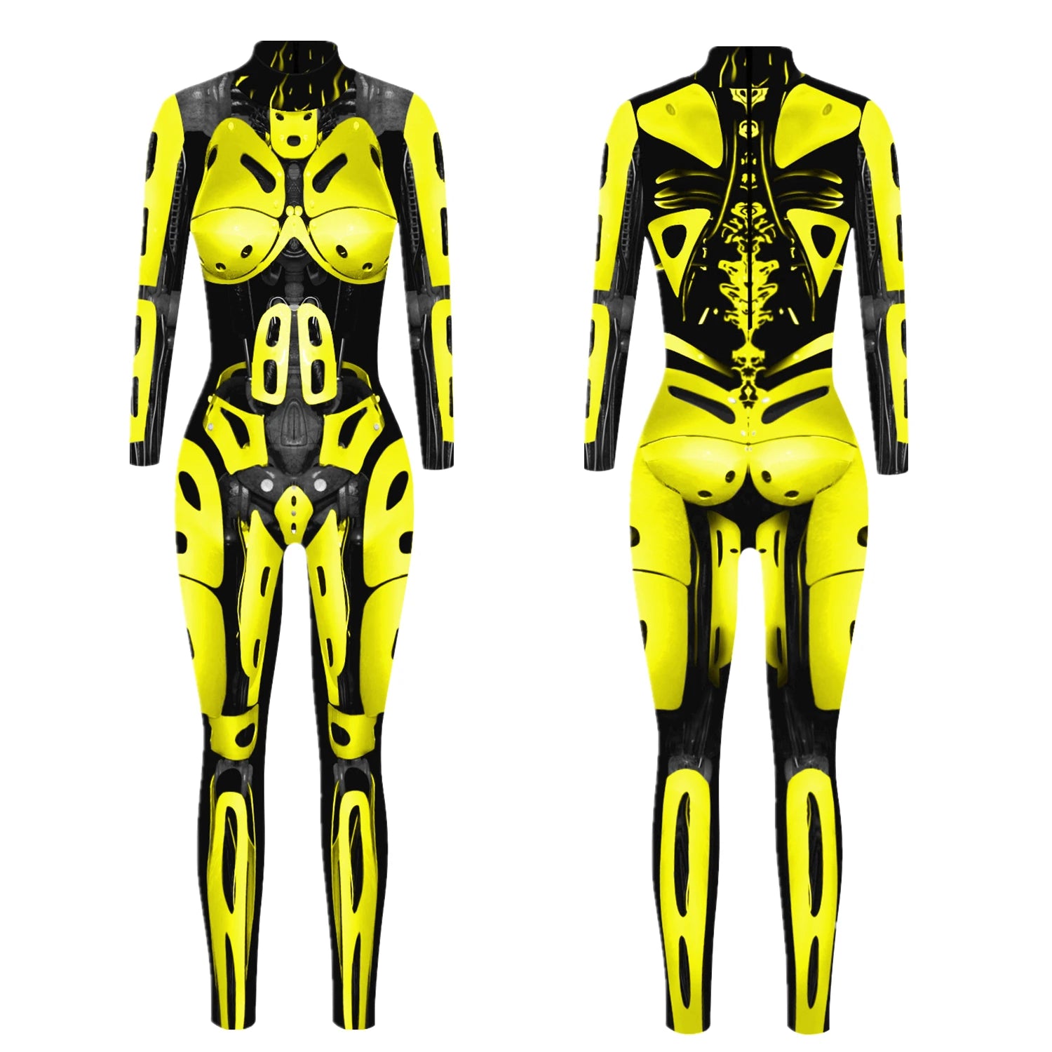 Cyberpunk Steampunk Skeleton Bodysuit for Women Cosplay - Image 24