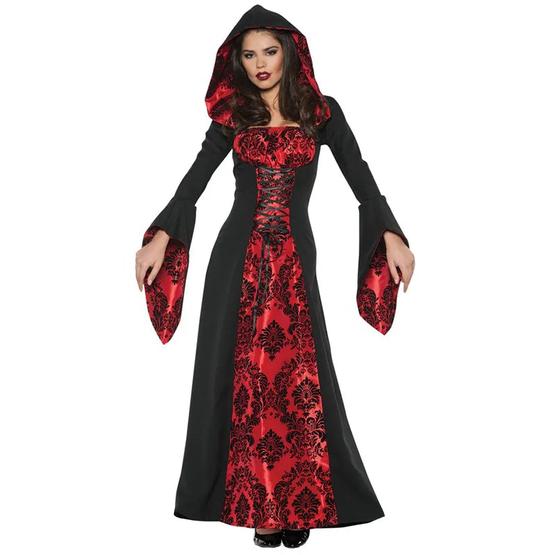Vintage Gothic Vampire Costume for Halloween Parties