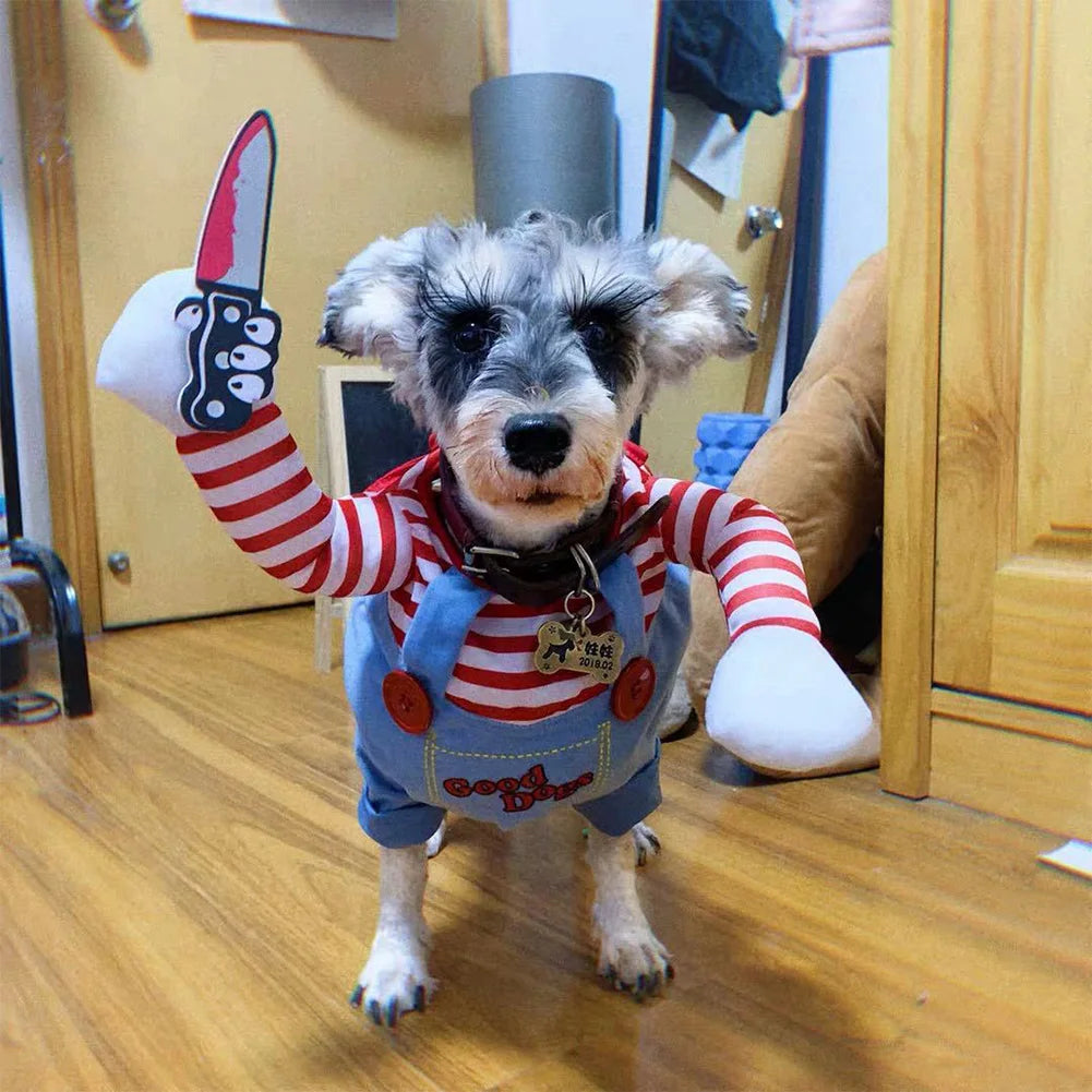 Chucky Dog Costume - Scary Halloween Pet Apparel - Image 12