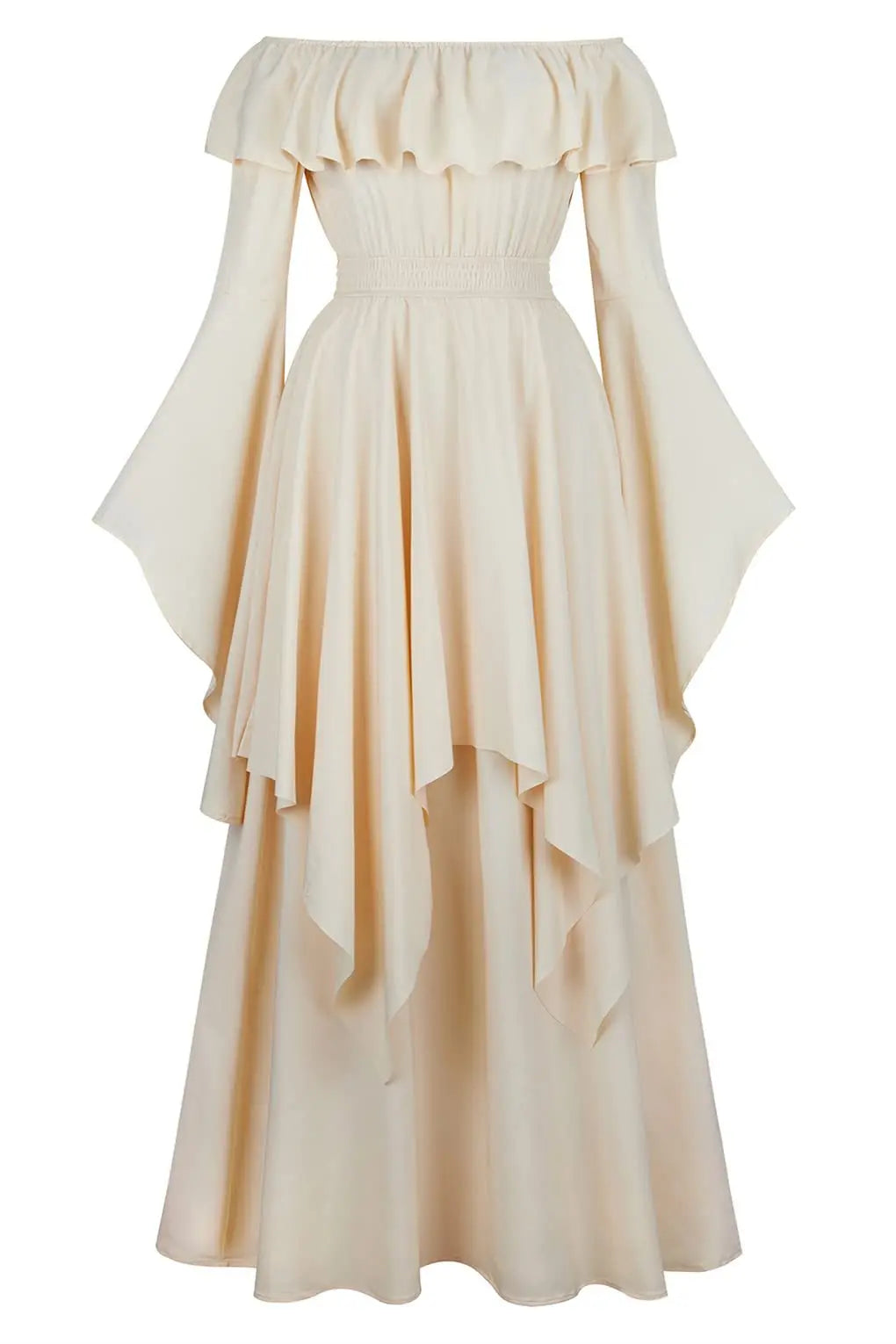 Elegant Off-Shoulder Medieval Dress for Women - Party Gown - Image 15