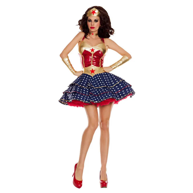 Sexy Superhero Women Costume for Halloween & Parties
