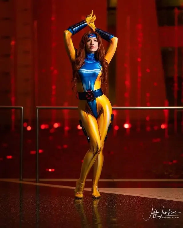 Female X-Men Superhero Cosplay Bodysuit for Halloween - Image 4