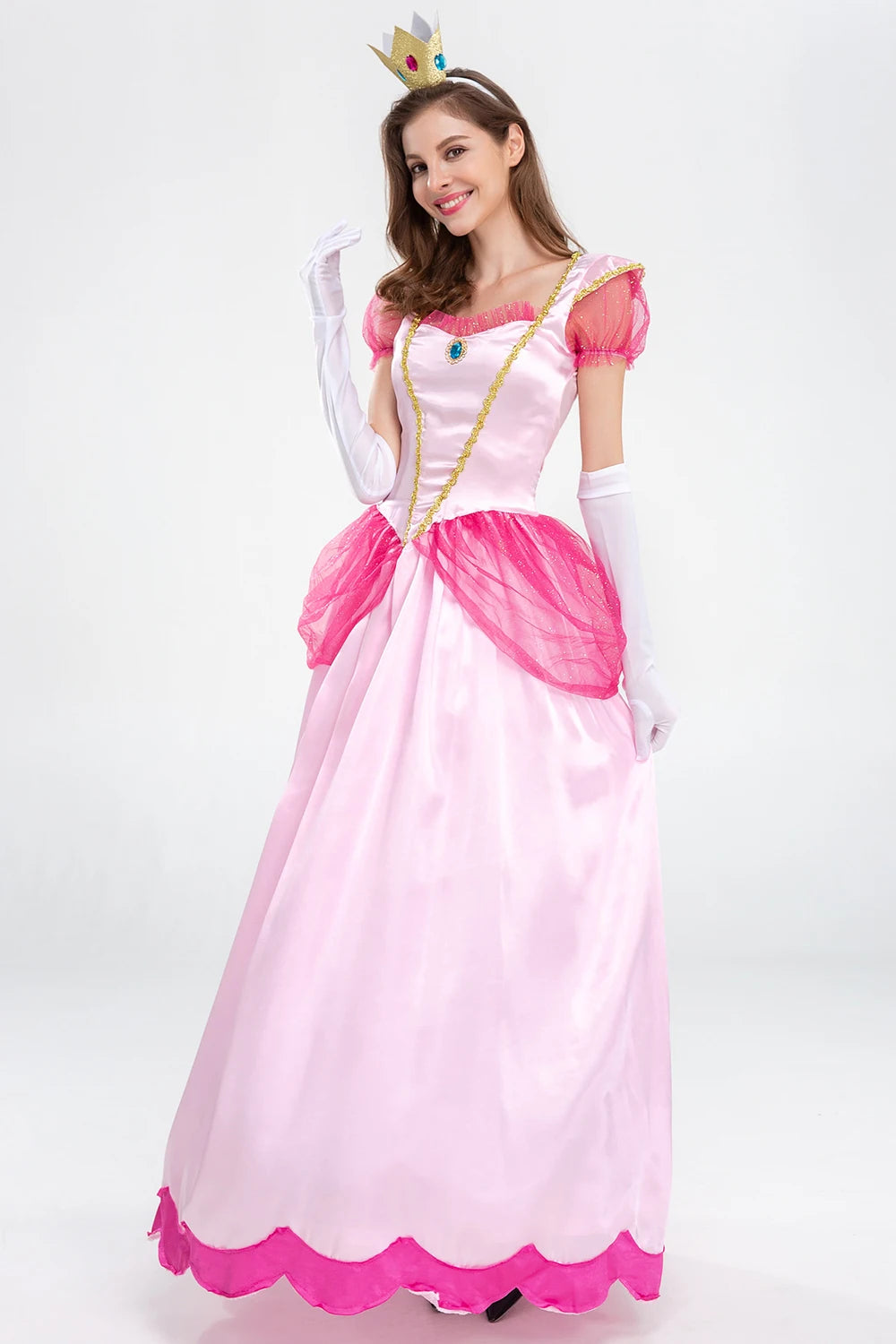 Pink Princess Aurora Cosplay Costume for Halloween Parties - Image 4