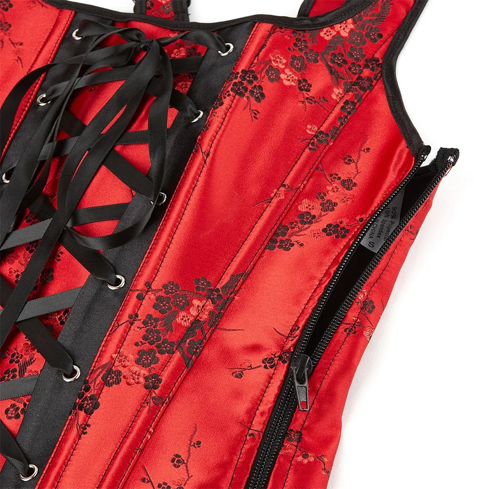 Floral Embroidery Corset Tops for Women - Slimming Bustiers - Image 8
