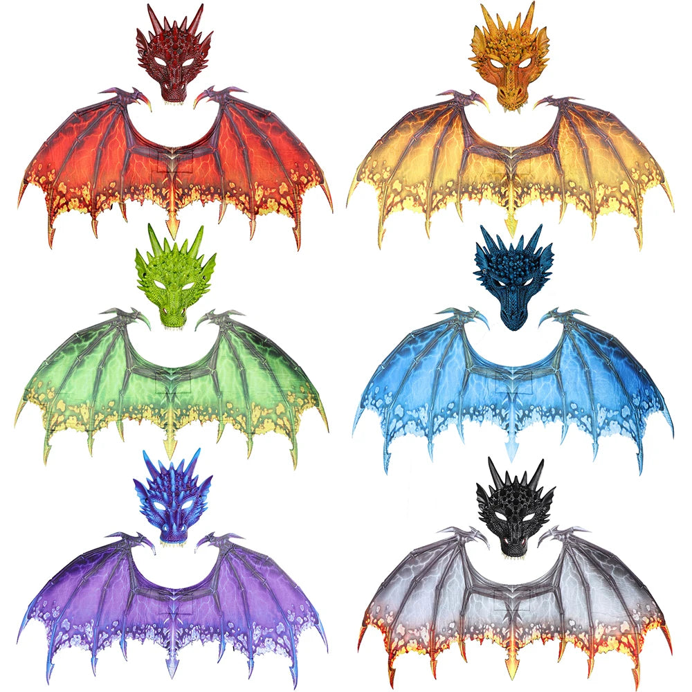 Adult Dinosaur Dragon Wings Costume for Halloween & Cosplay - Image 3