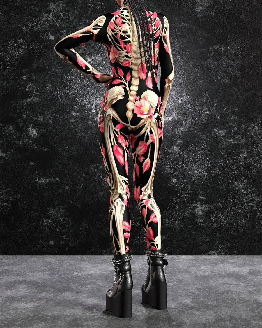3D Butterfly Skeleton Cyberpunk Jumpsuit for Halloween Cosplay - Image 26