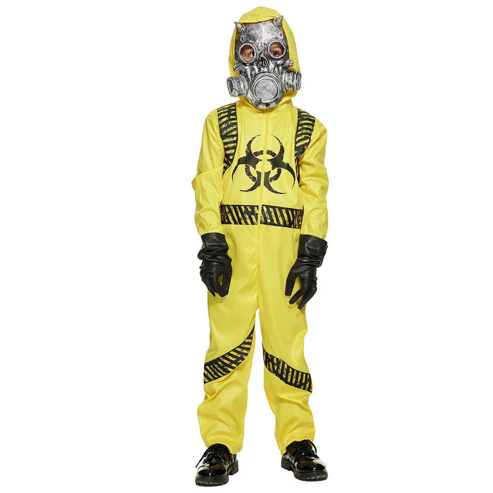Family Biohazard Costume Set with Latex Mask & Jumpsuit - Image 9