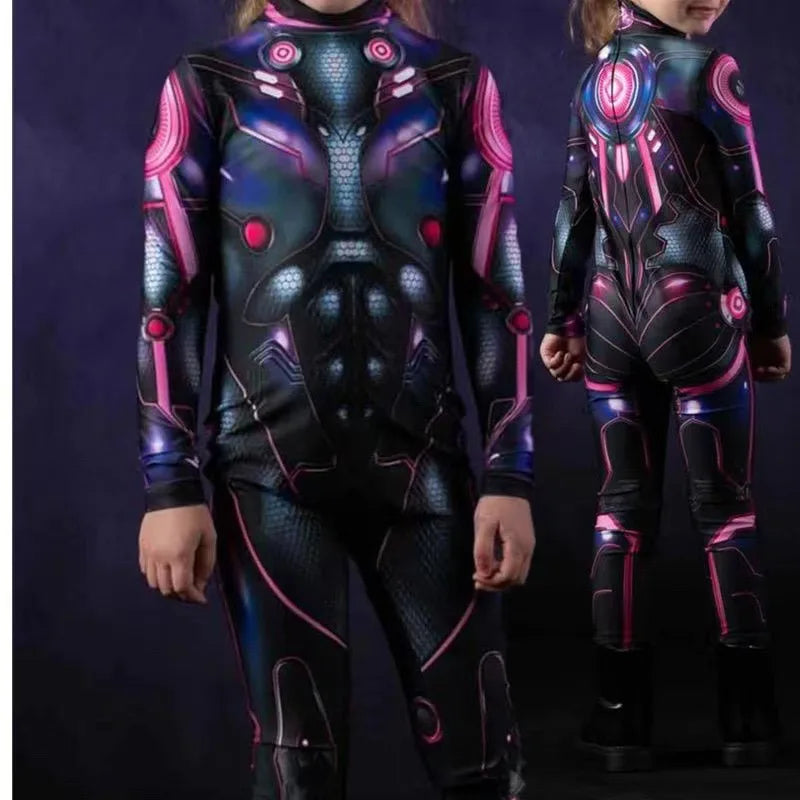 Kids' Punk Robot Cosplay Armor Jumpsuit Costume