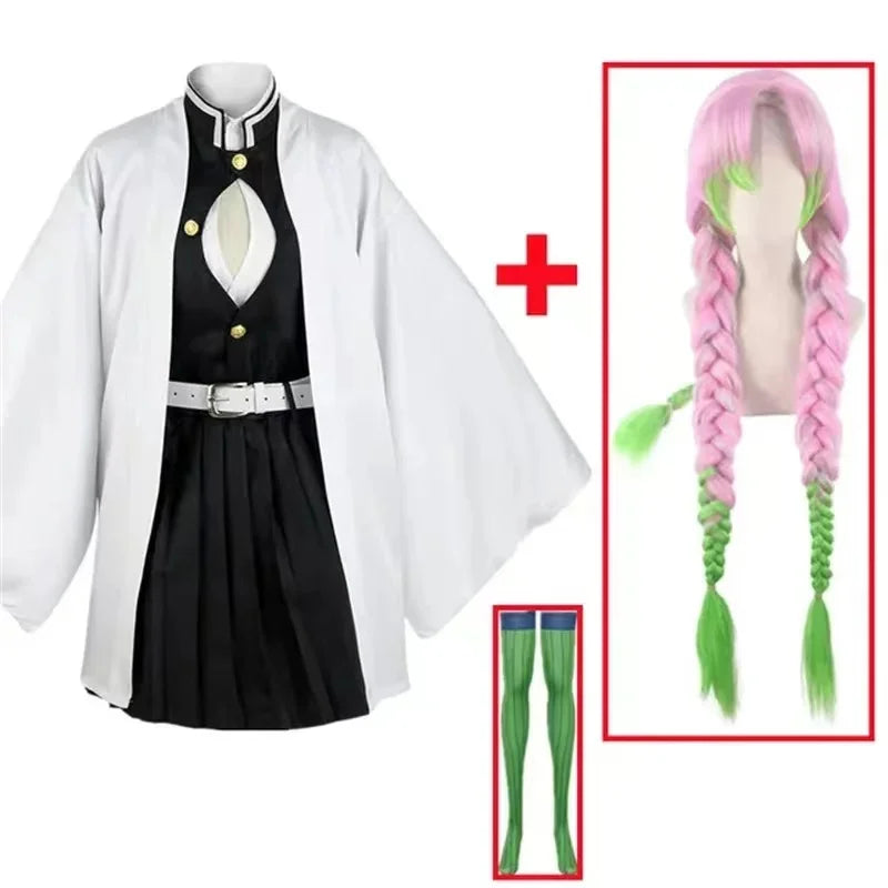 Mitsuri Kanroji Cosplay Costume - Demon Slayer Full Set - Image 25