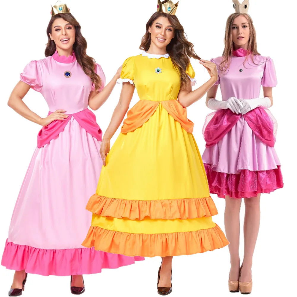 Princess Peach Cosplay Costume for Halloween & Carnivals - Image 10