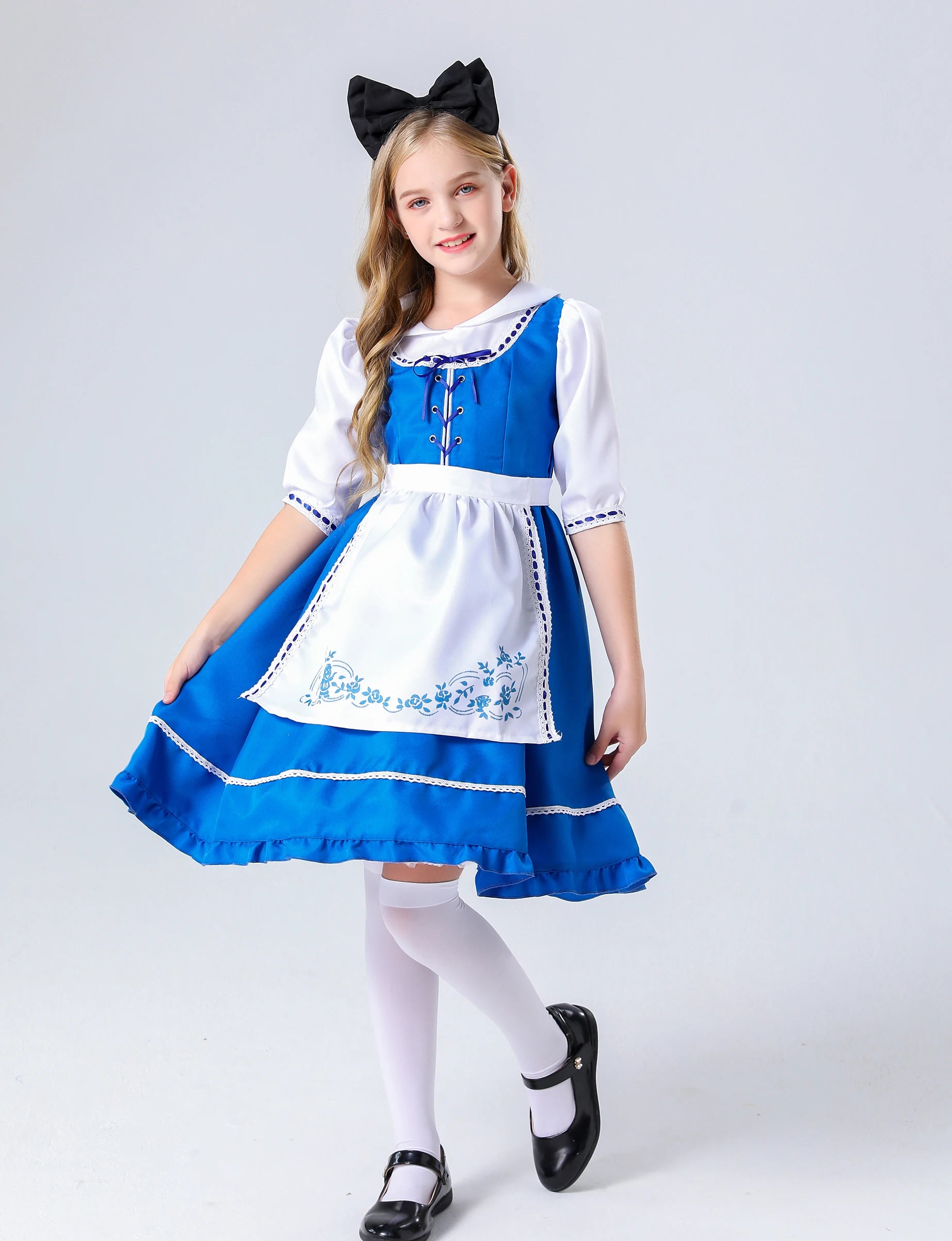 Enchanting Alice in Wonderland Cosplay Costume for Girls - Image 10