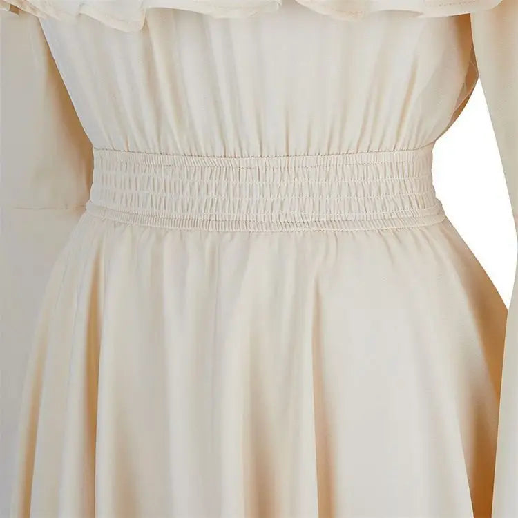 Elegant Off-Shoulder Medieval Dress for Women - Party Gown - Image 4