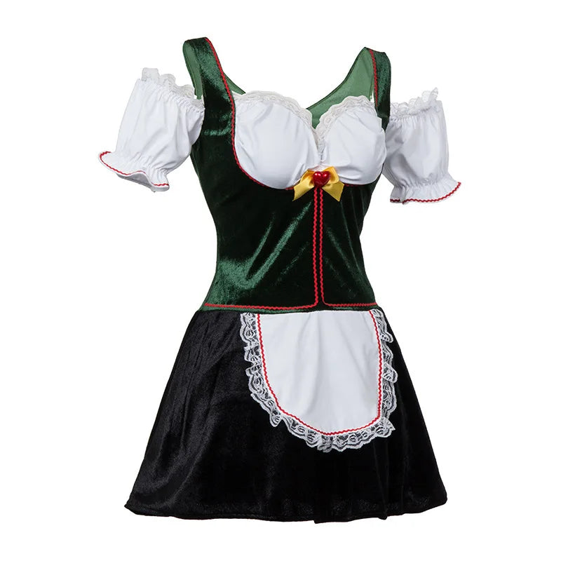Traditional Strapless Oktoberfest Maid Cosplay Dress for Women - Image 17
