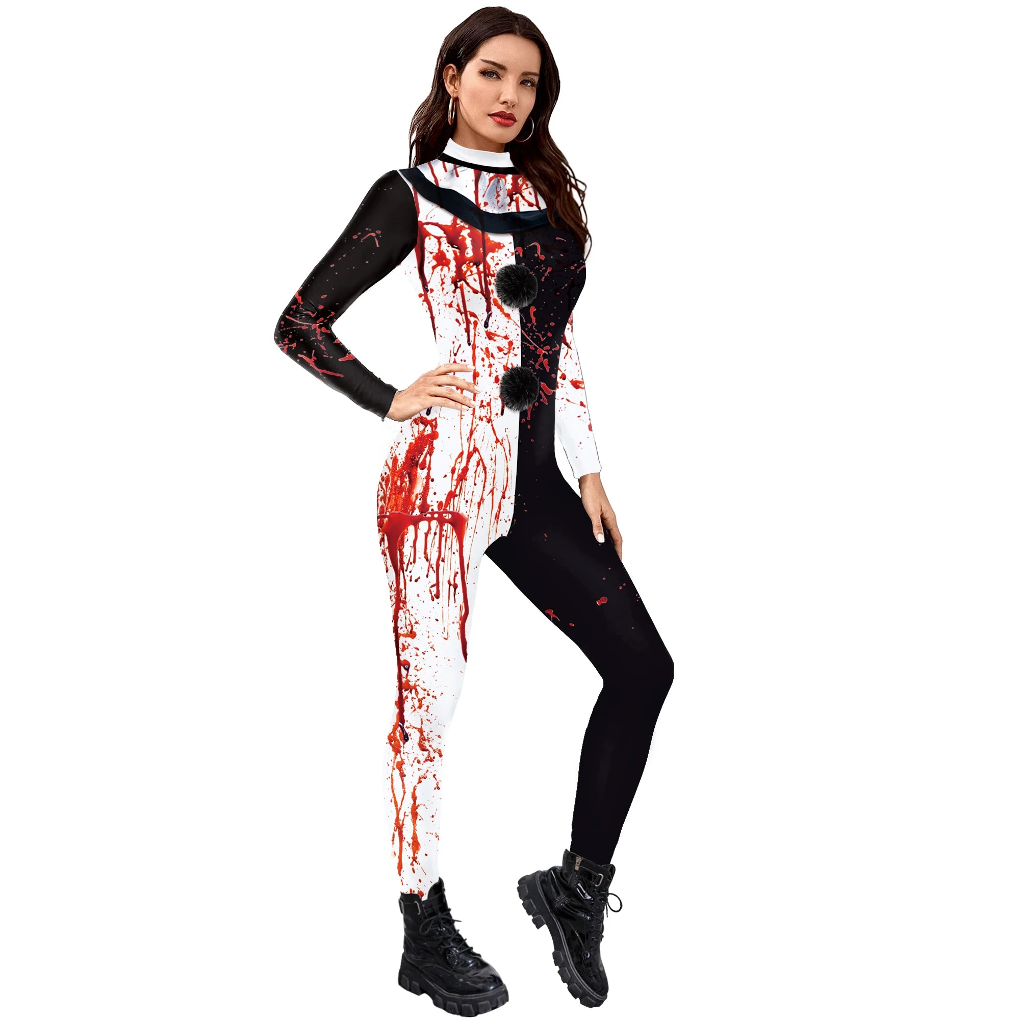 Art The Clown Halloween Cosplay Jumpsuit for All Ages - Image 3