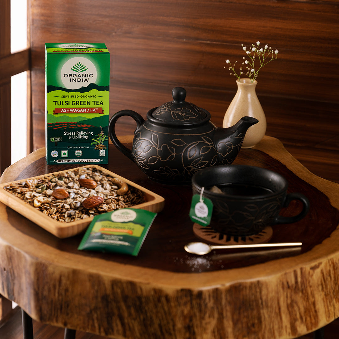 Tulsi Green Tea Ashwagandha 25 IB (Pack of 2)
