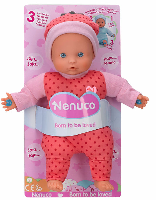 Nenuco Sara - Soft Baby Doll with 11 Real Life Functions, Bottle, 9 Baby  Accessories, 16 Doll