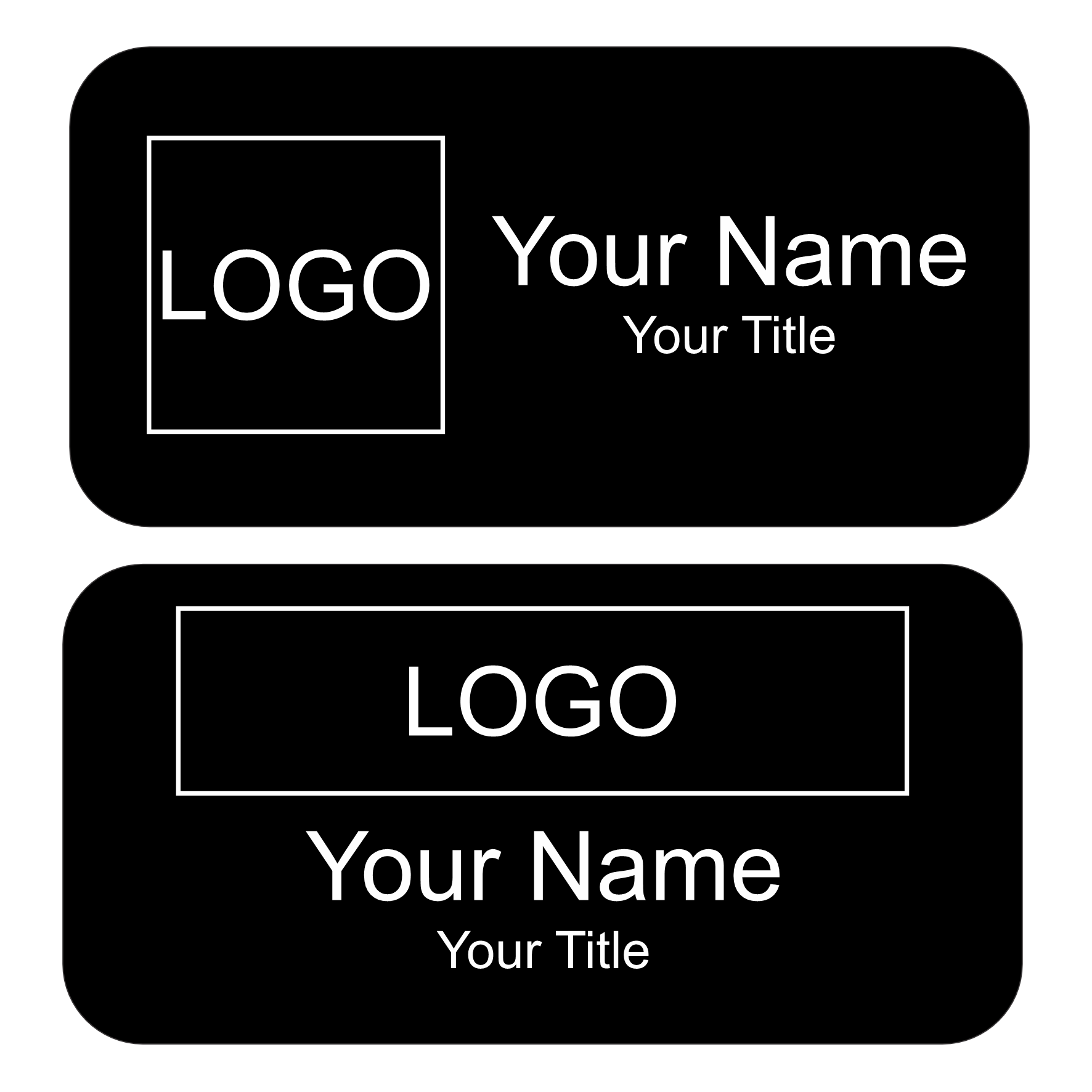 Custom Logo Name Badge