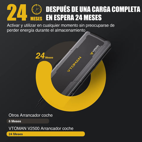 VTOMAN Arrancador de Baterias para autos de 7.0L Gas y 5.0L Diesel