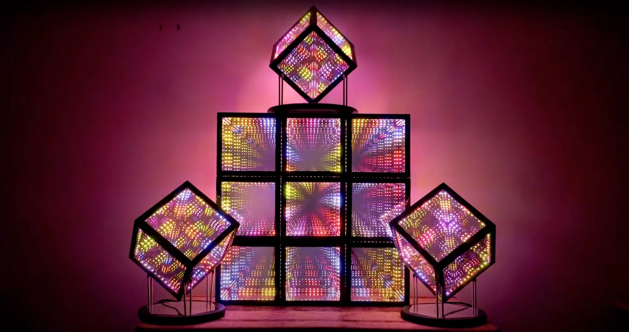 HyperCubes for decorative lighting ideas for family gatherings, having friends over, and more